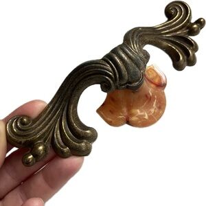 Antique Art Deco / Art Nouveau “Waterfall” Style Drawer Pull.